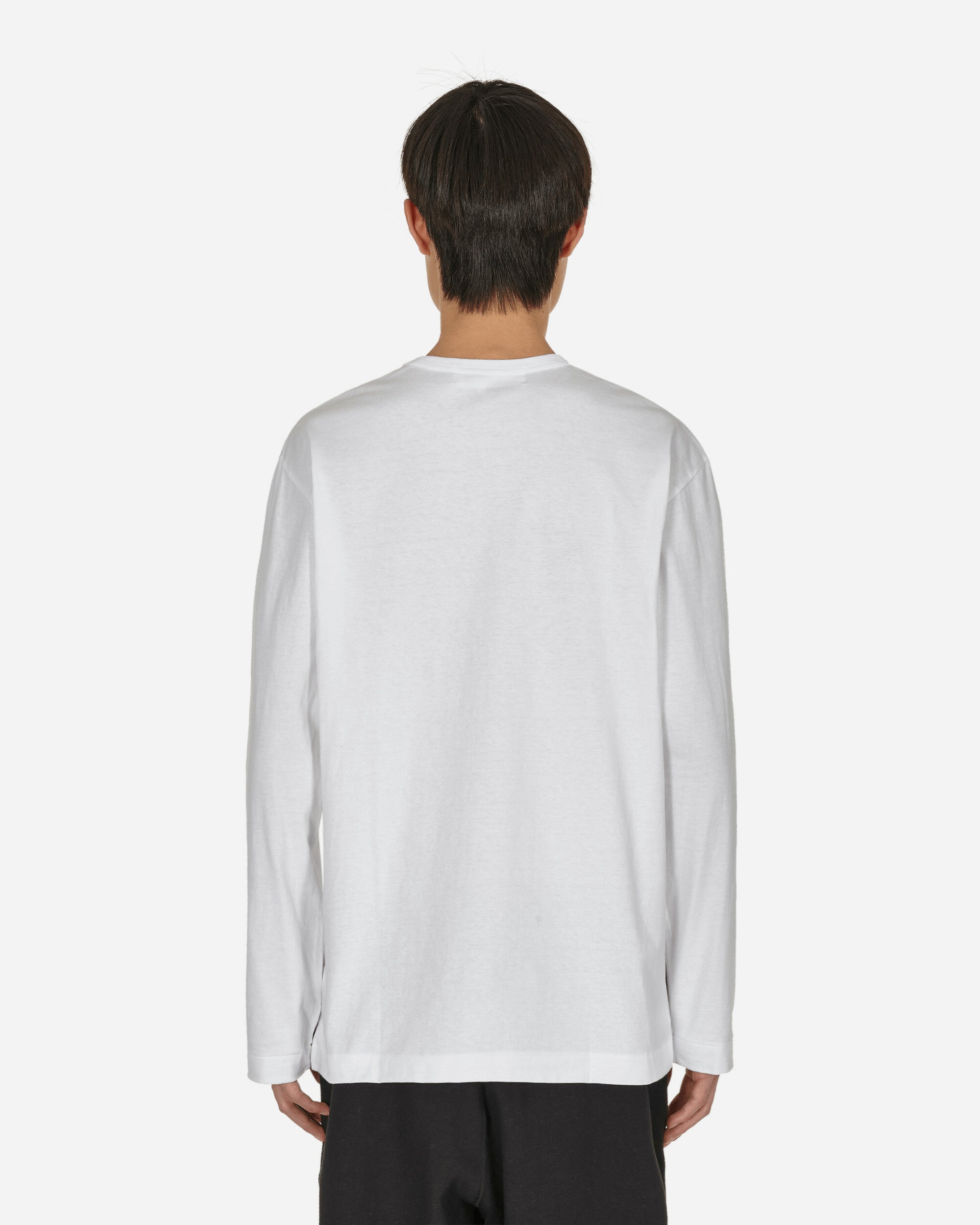Comme Des Garçons Play Mens Long White T-Shirts Longsleeve P1T308 2