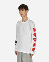 Comme Des Garçons Play Play Logo White T-Shirts Longsleeve P1T262 1