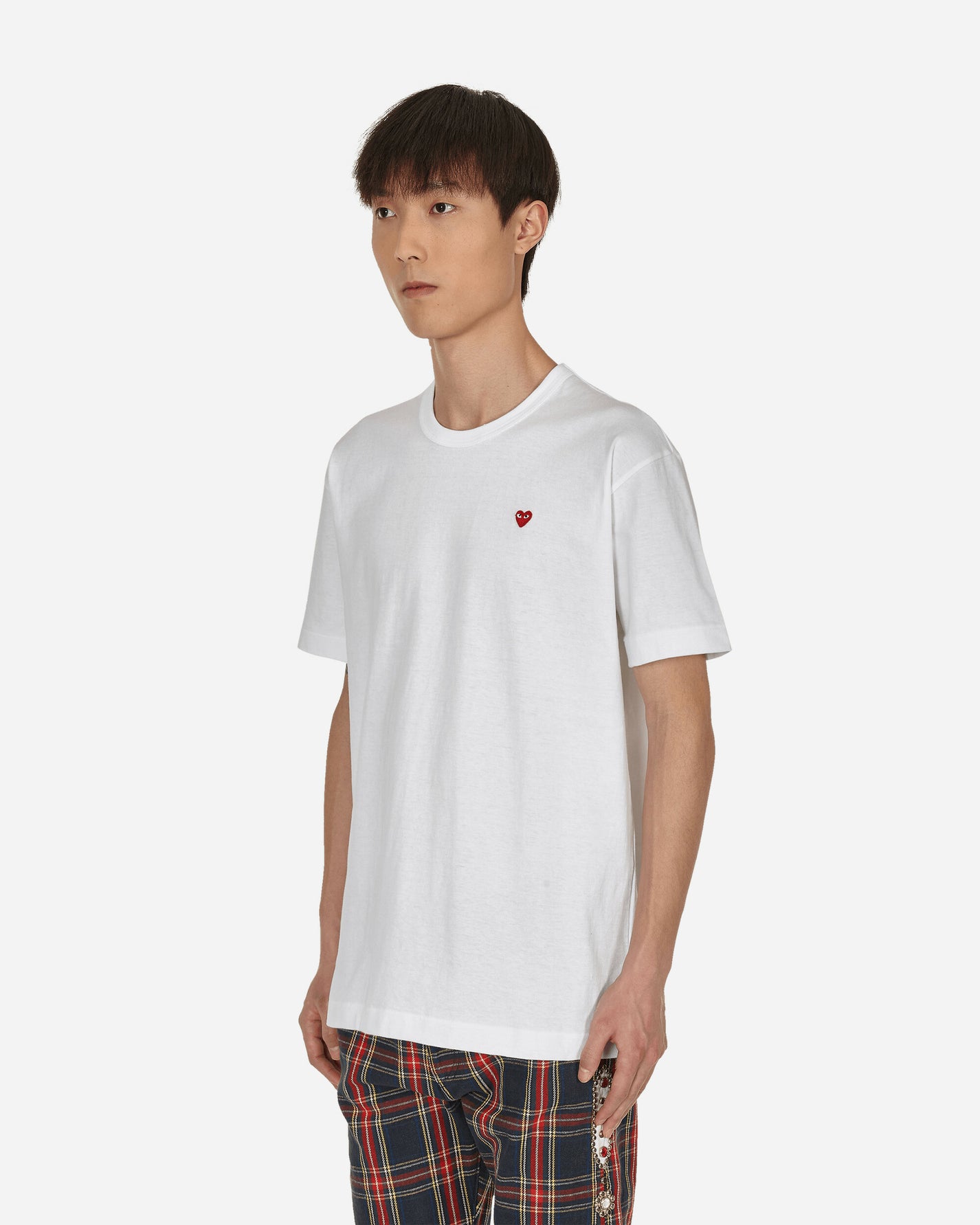 Comme Des Garçons Play Mens Play White T-Shirts Shortsleeve P1T304 2
