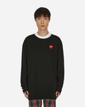 Comme Des Garçons Play Sweat Black Knitwears Sweaters P1N068 1